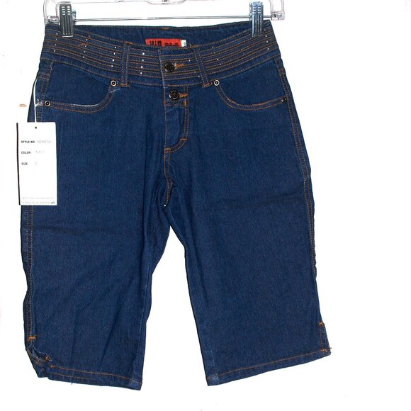 New With Tag Blue Size 3 Hip Jeans Shorts - Picture 1 of 2